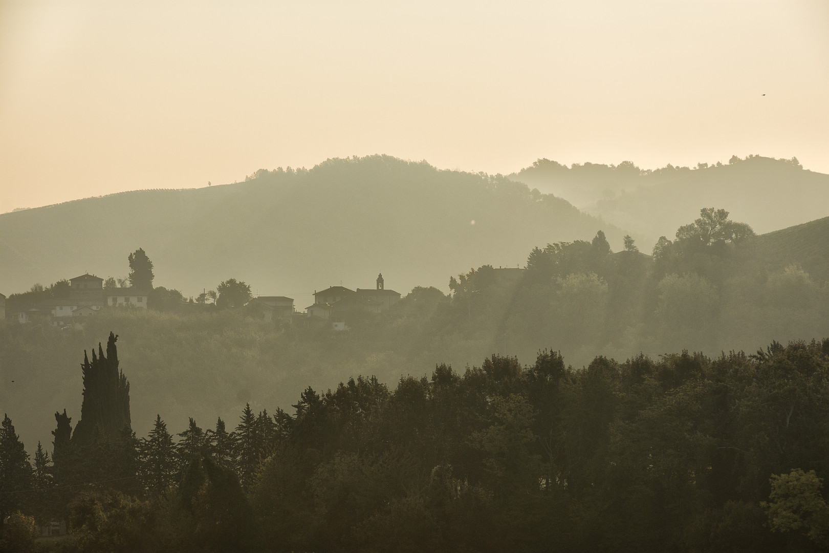 Morgens früh im Piemont