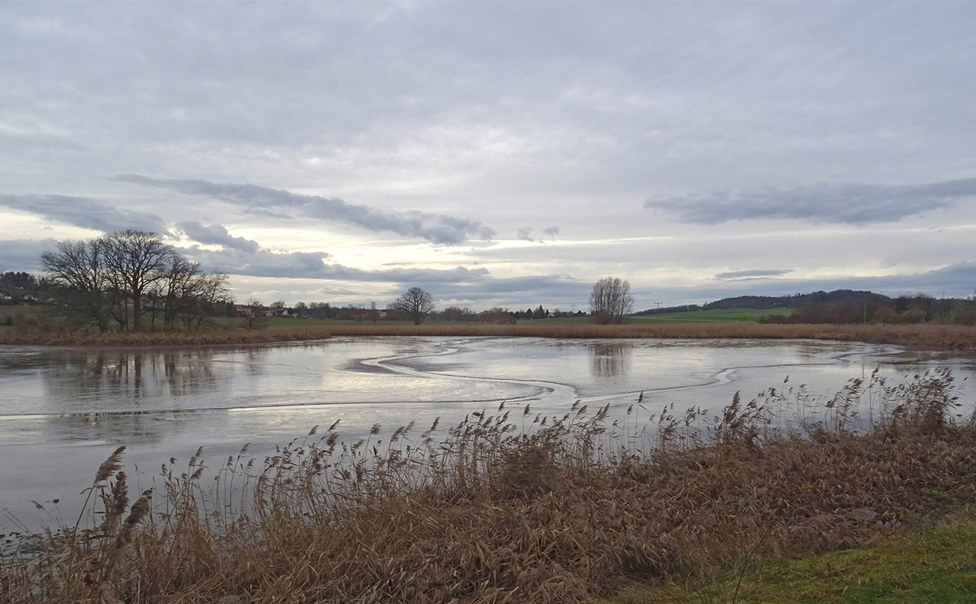 Hainspitzsee im Winter