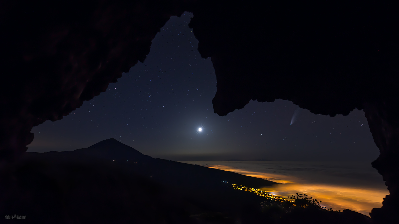 Teneriffa Panorama mit Neowise