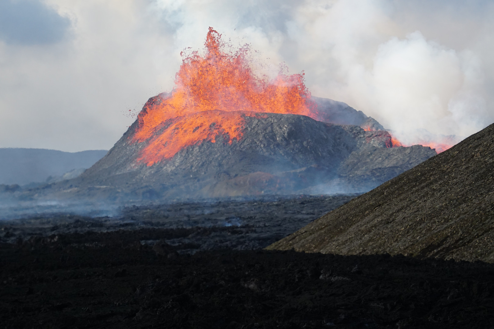 Vulkanausbruch - Fradragrafsfall - Südisland